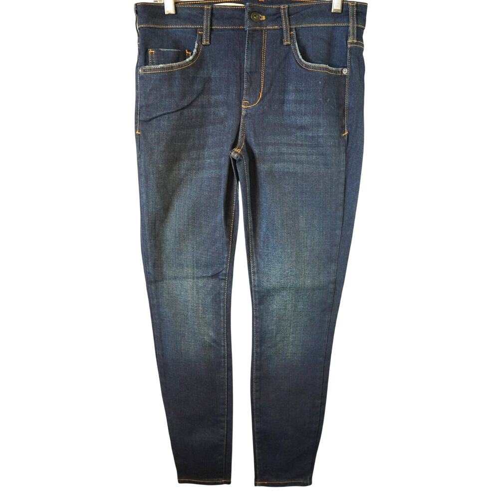 Anthropologie Pilcro and the Letterpress High Rise Skinny Jeans Dark NWOT 29 30